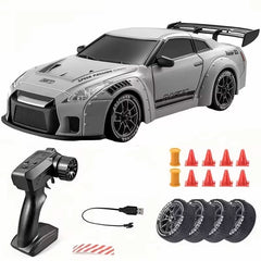 1:24 RC Drift Car 4WD – LED Lights & Drift Tires, 20KM/H, Off-Road Racing Toy for Kids & Adults