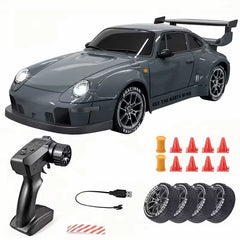 1:24 RC Drift Car 4WD – LED Lights & Drift Tires, 20KM/H, Off-Road Racing Toy for Kids & Adults