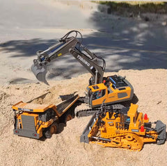 1:20 RC Alloy Construction Truck 4WD Excavator Toy for Kids