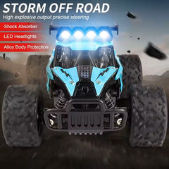 1:16 Alloy RC Drift Car – High-Speed Off-Road Racer with LED Lights