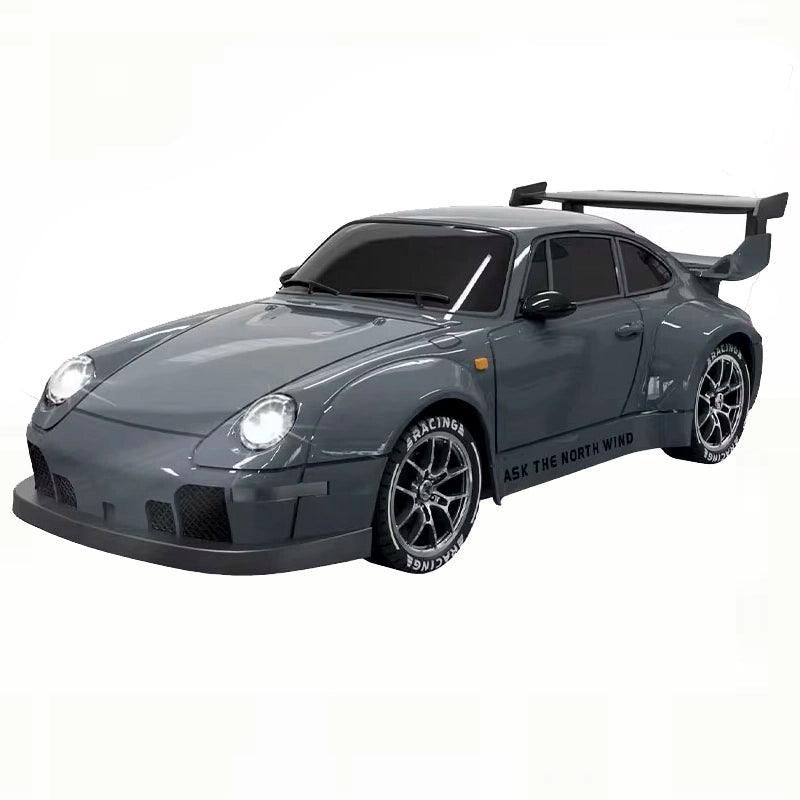 1:24 RC Drift Car 4WD – LED Lights & Drift Tires, 20KM/H, Off-Road Racing Toy for Kids & Adults