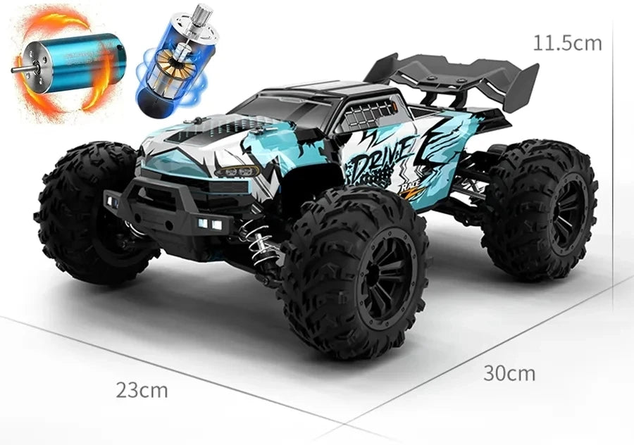 1:16 4WD High-Speed RC Car – 50–80KM/H Off-Road Drift Racing Truck for Kids & Adults