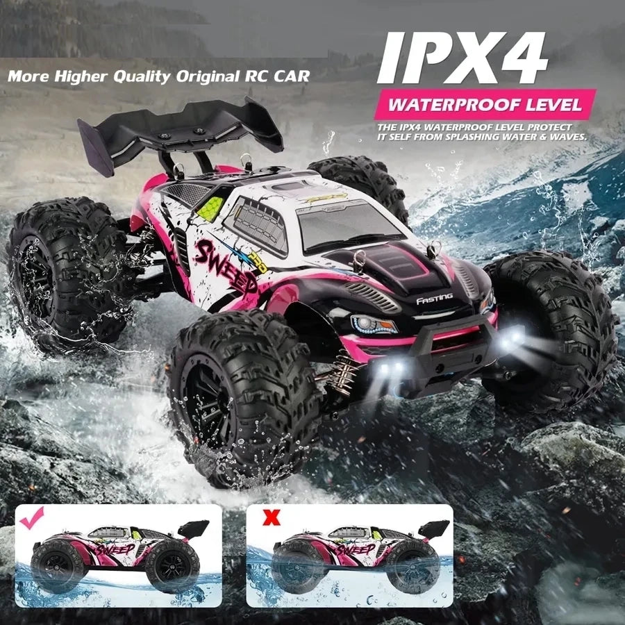 1:16 4WD High-Speed RC Car – 50–80KM/H Off-Road Drift Racing Truck for Kids & Adults