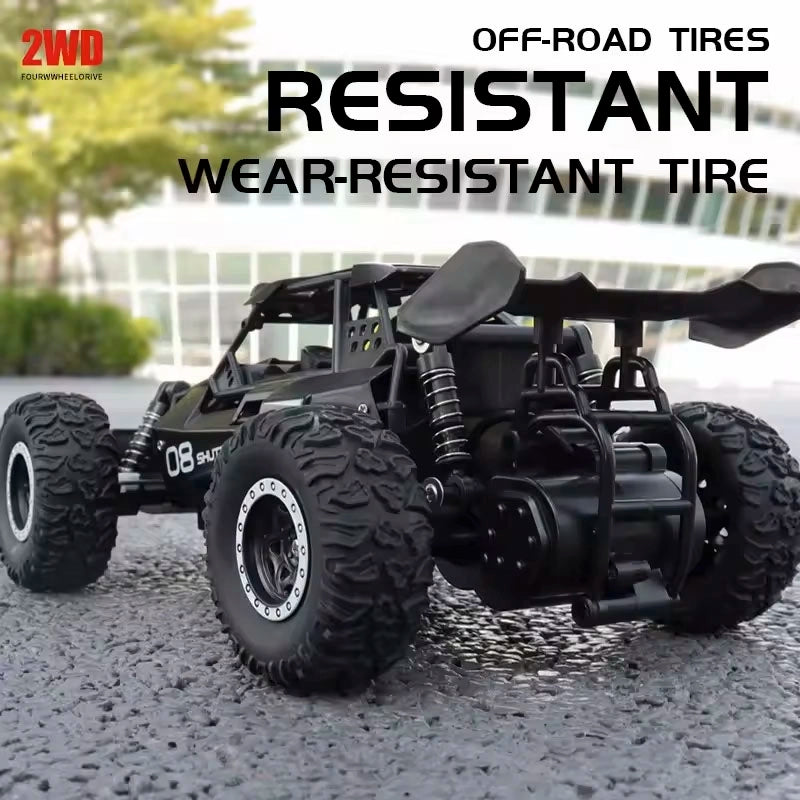 1:16 Alloy RC Drift Car – High-Speed Off-Road Racer with LED Lights